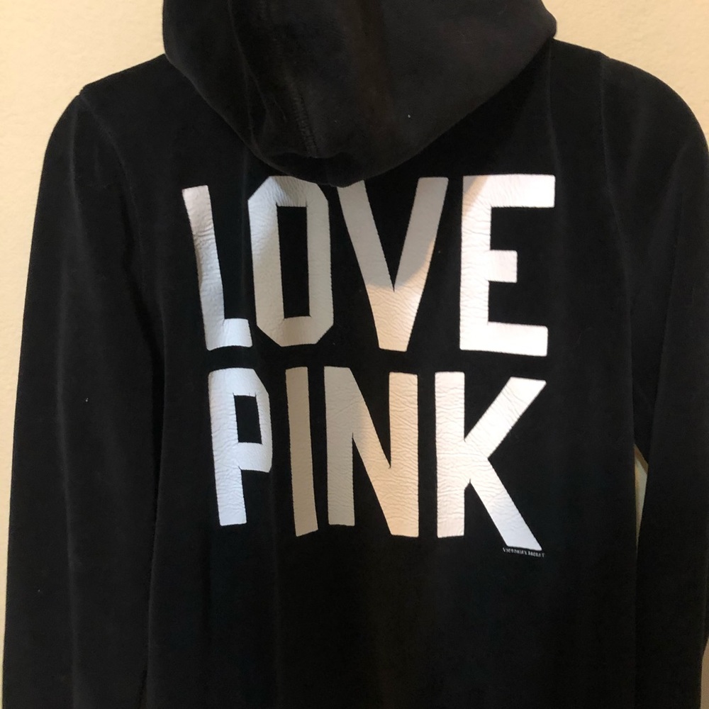 black velvet “pink” zip-up jacket